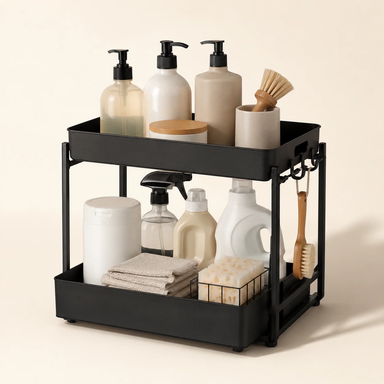 2-Tier Under Sink Organizer Rack training product